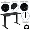 Flash Furniture Black Electric Adjustable Stand Up Desk & Chair BN-BLX5STD-BK-GG